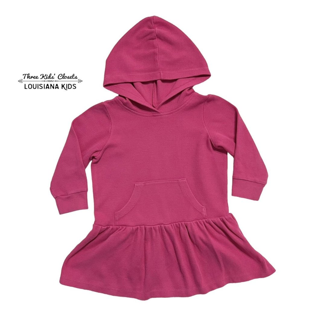 Hanna Andersson Sz 90 (3) Pink Hooded Dress
